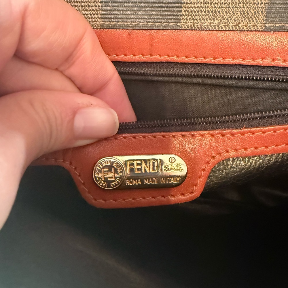 Fendi Pequin Flap Crossbody Bag - Picture 9 of 17